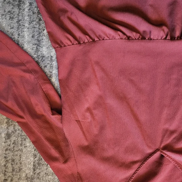 Nine West Long Sleeve Dusty Rose Peplum Blouse, Size XXL - Picture 3 of 4